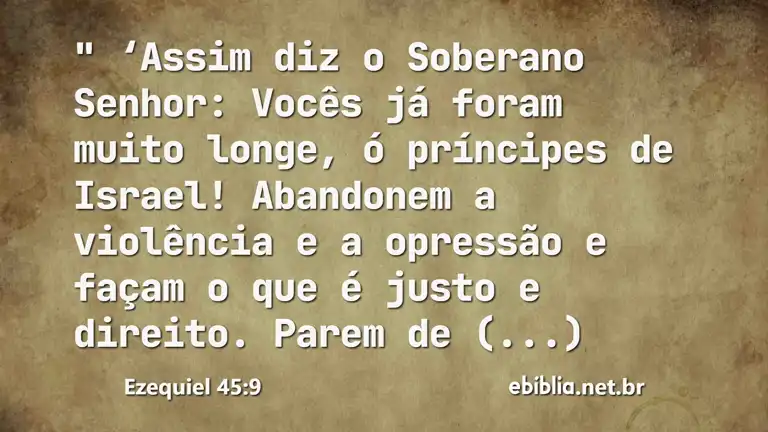 Ezequiel 45:9