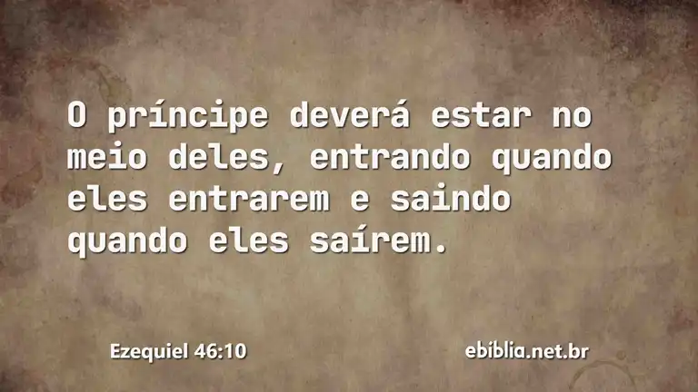 Ezequiel 46:10