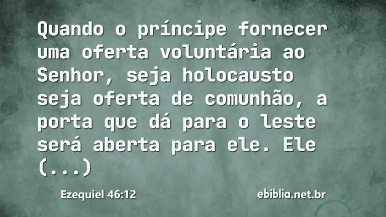 Ezequiel 46:12