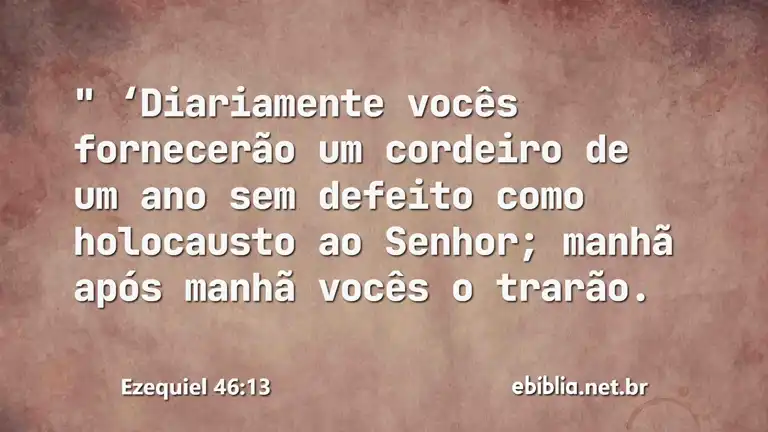 Ezequiel 46:13