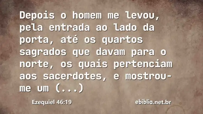 Ezequiel 46:19