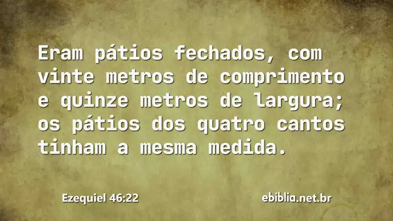 Ezequiel 46:22