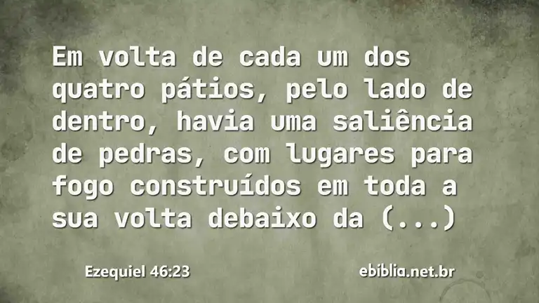 Ezequiel 46:23