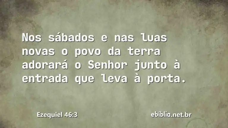 Ezequiel 46:3