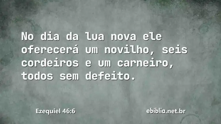 Ezequiel 46:6