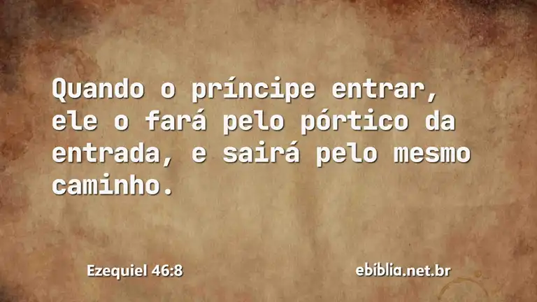 Ezequiel 46:8