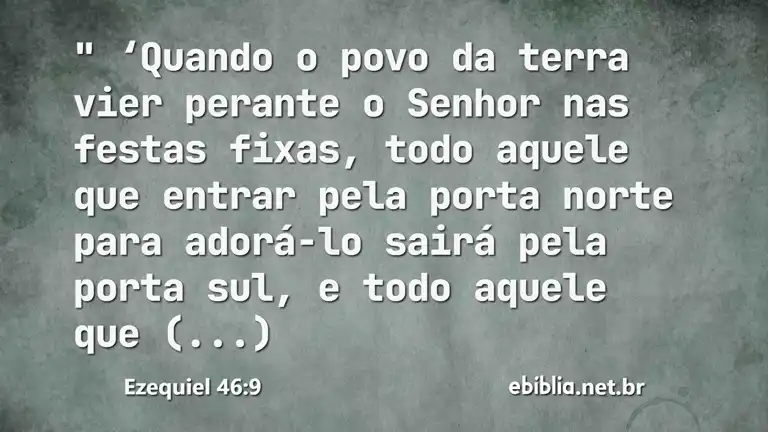 Ezequiel 46:9