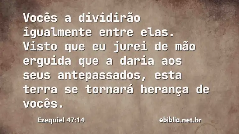 Ezequiel 47:14