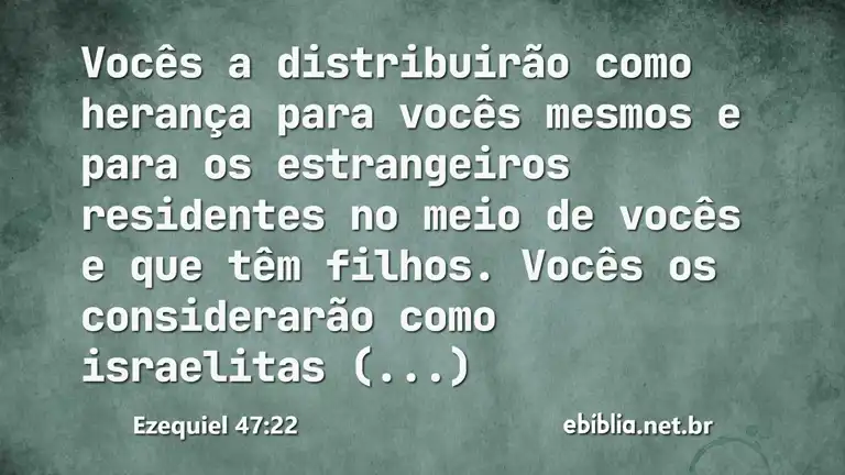 Ezequiel 47:22