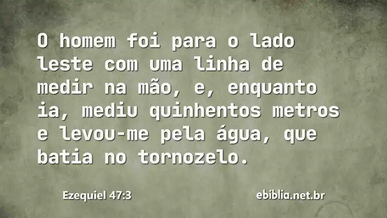 Ezequiel 47:3