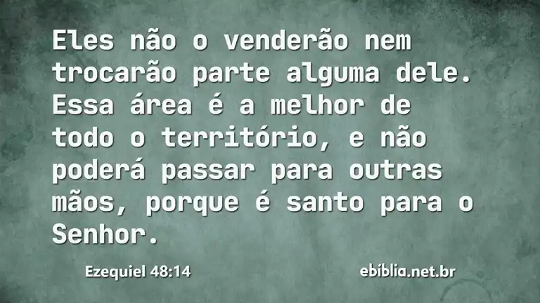 Ezequiel 48:14