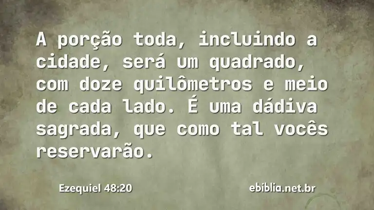 Ezequiel 48:20