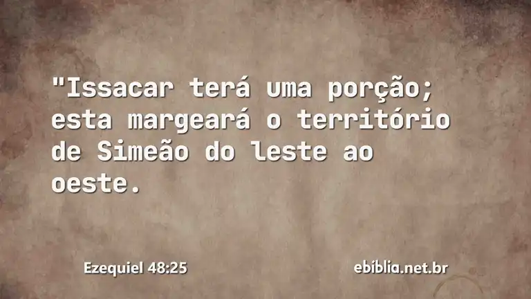 Ezequiel 48:25