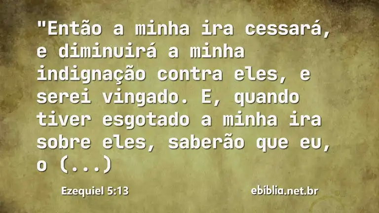 Ezequiel 5:13