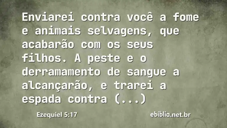 Ezequiel 5:17