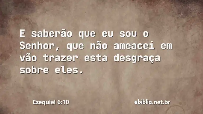 Ezequiel 6:10