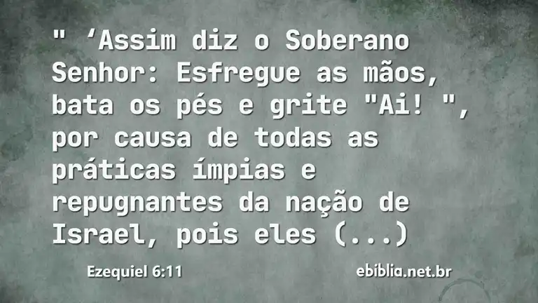 Ezequiel 6:11