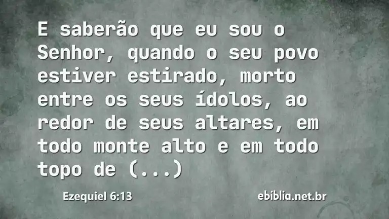 Ezequiel 6:13