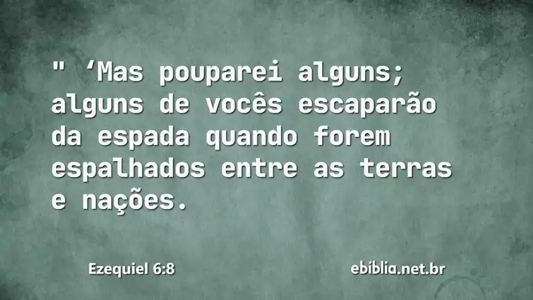 Ezequiel 6:8