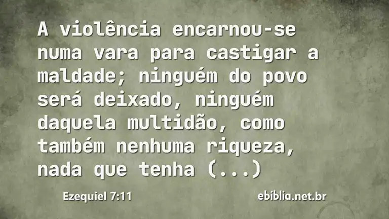 Ezequiel 7:11