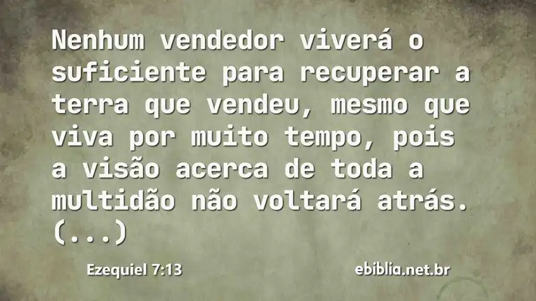 Ezequiel 7:13