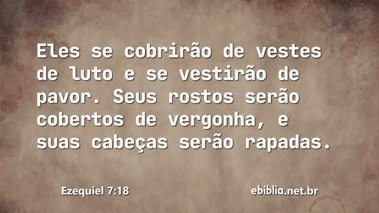 Ezequiel 7:18