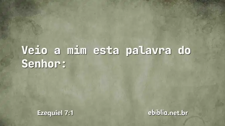 Ezequiel 7:1