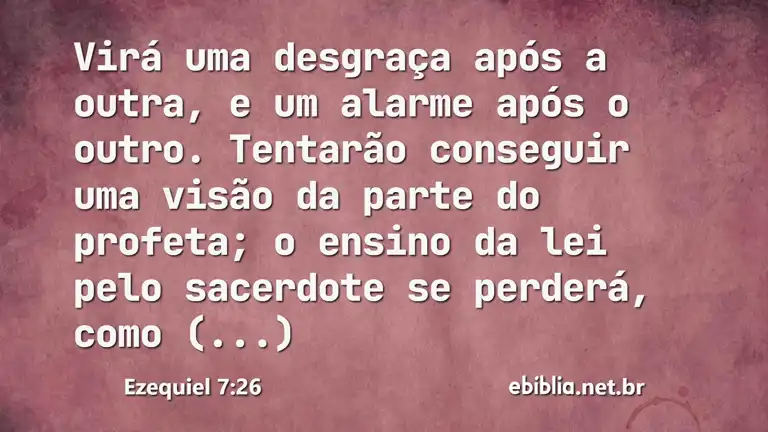 Ezequiel 7:26