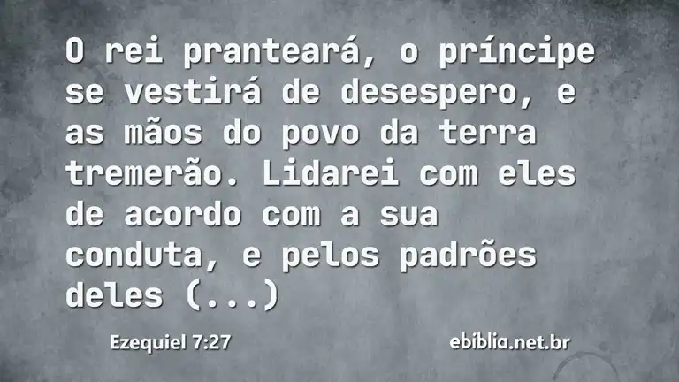 Ezequiel 7:27