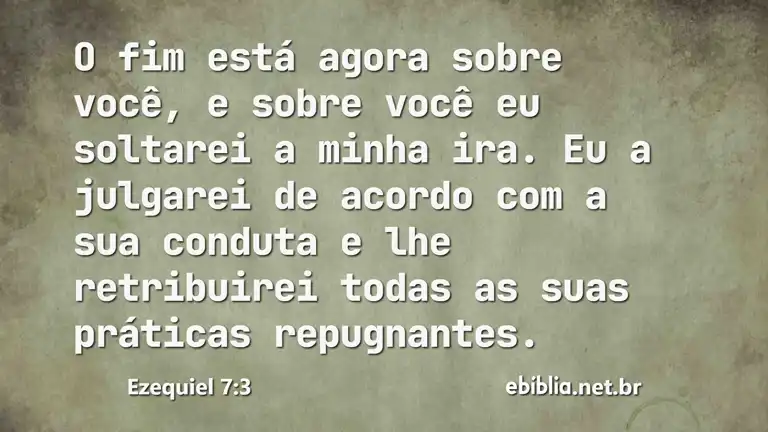 Ezequiel 7:3