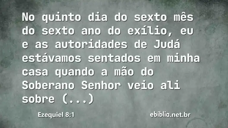 Ezequiel 8:1