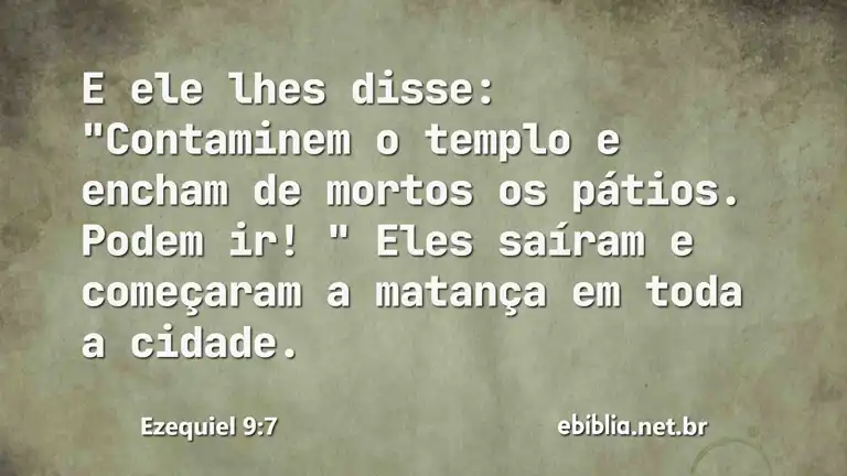 Ezequiel 9:7