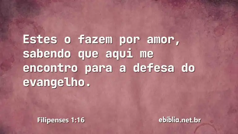 Filipenses 1:16