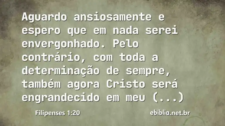 Filipenses 1:20