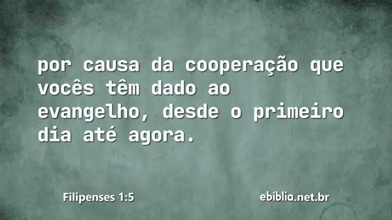 Filipenses 1:5