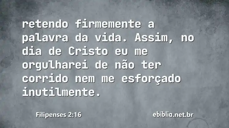 Filipenses 2:16