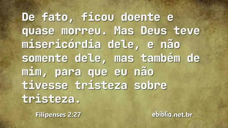 Filipenses 2:27