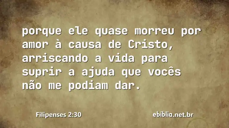 Filipenses 2:30