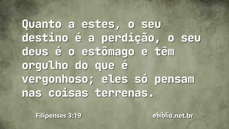 Filipenses 3:19