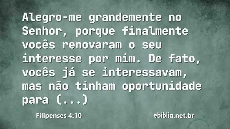 Filipenses 4:10