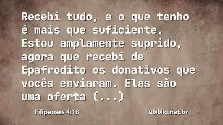 Filipenses 4:18