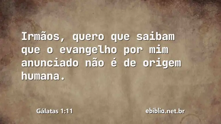 Gálatas 1:11