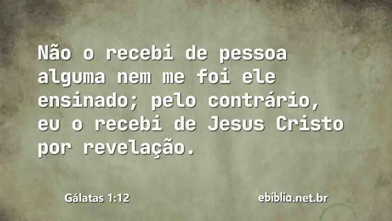 Gálatas 1:12