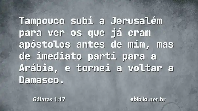 Gálatas 1:17