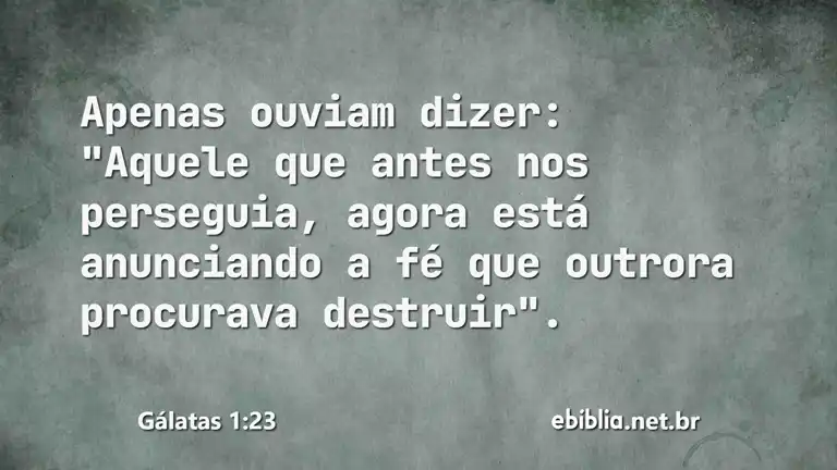 Gálatas 1:23