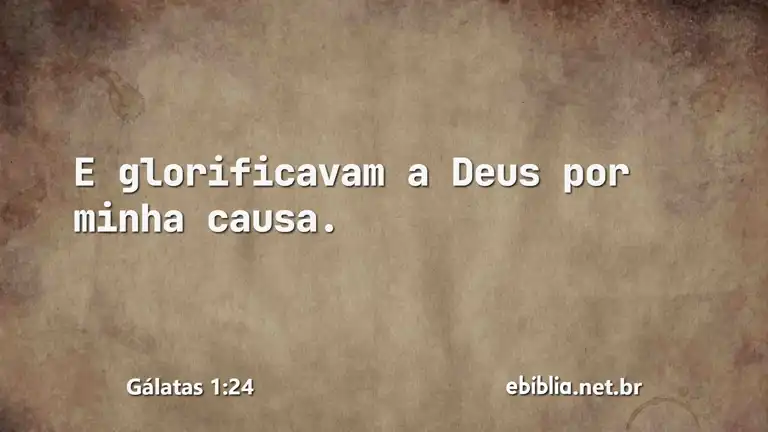 Gálatas 1:24