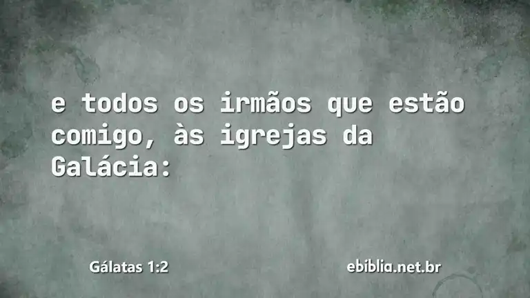 Gálatas 1:2