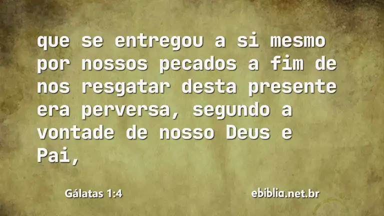 Gálatas 1:4