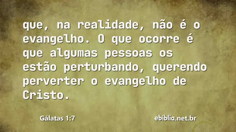 Gálatas 1:7