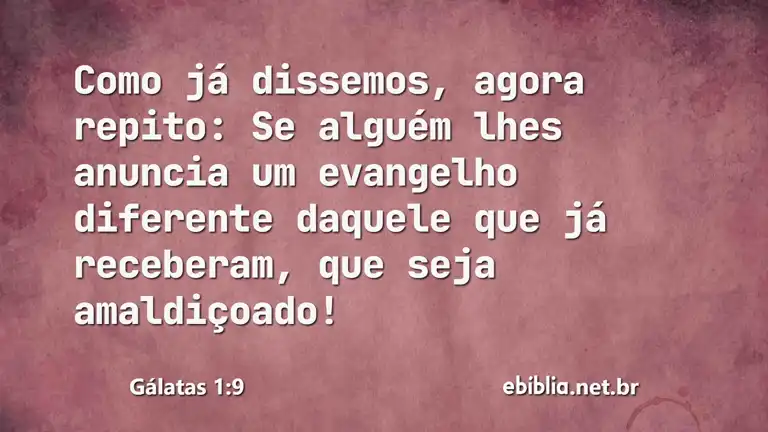 Gálatas 1:9